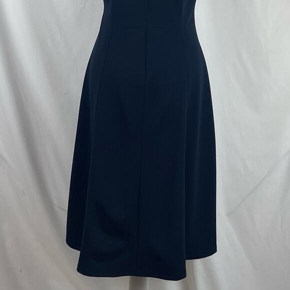 Tommy Hilfiger Women's Navy Neutral Academia Minimalist Midi Dress NWT Size 8 - Picture 7 of 13
